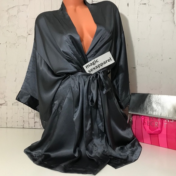 Victoria's Secret Other - VS XS/S M/L SATIN LONG ROBE KIMONO LINGERIE BOW